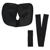 Black knee compression wrap for the Active Ice® cold therapy universal u therapy pad on a white background