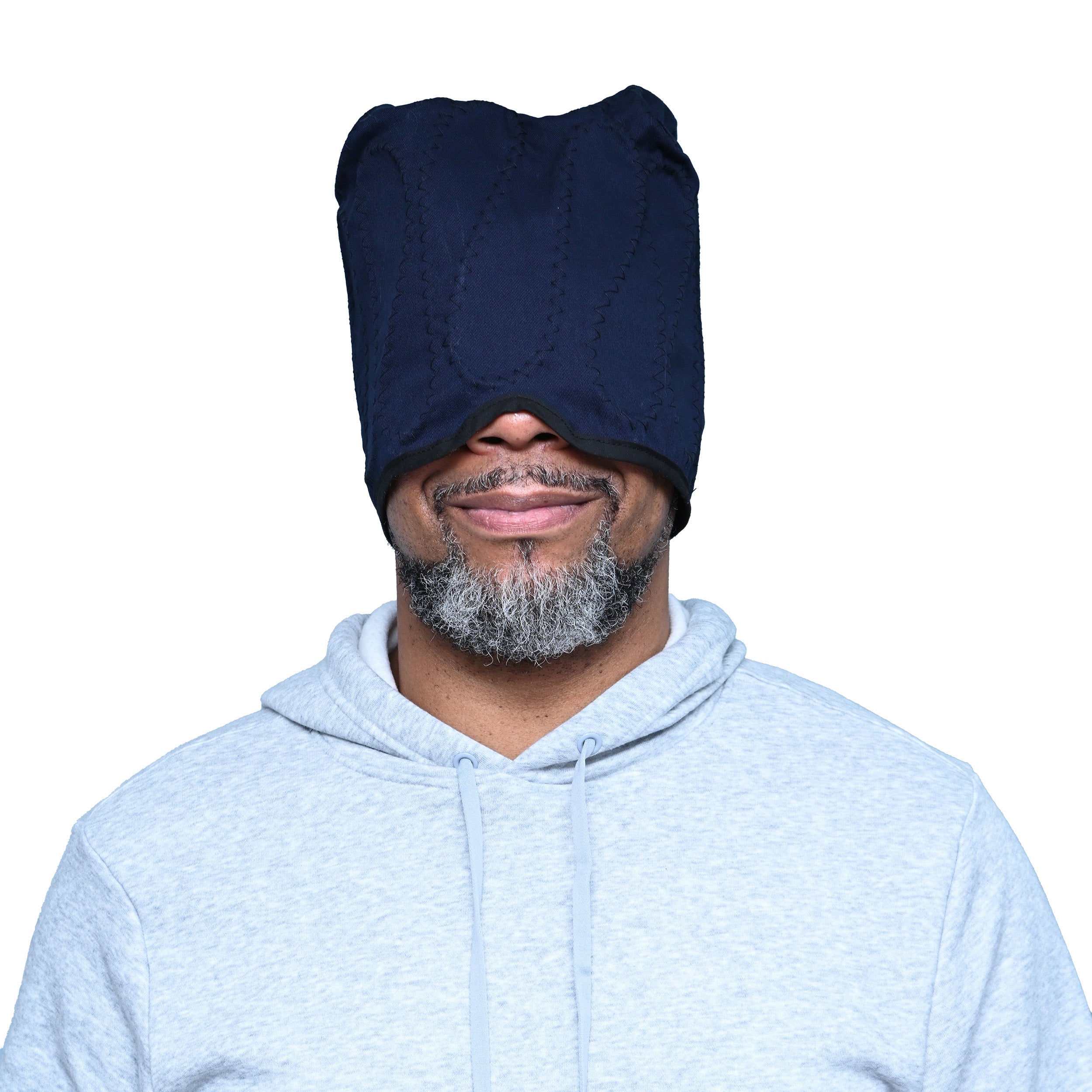 Man wearing the Polar Active Ice® 3.0 Extended Head Cold Therapy Cap (Therapy Cap Only) on his head
