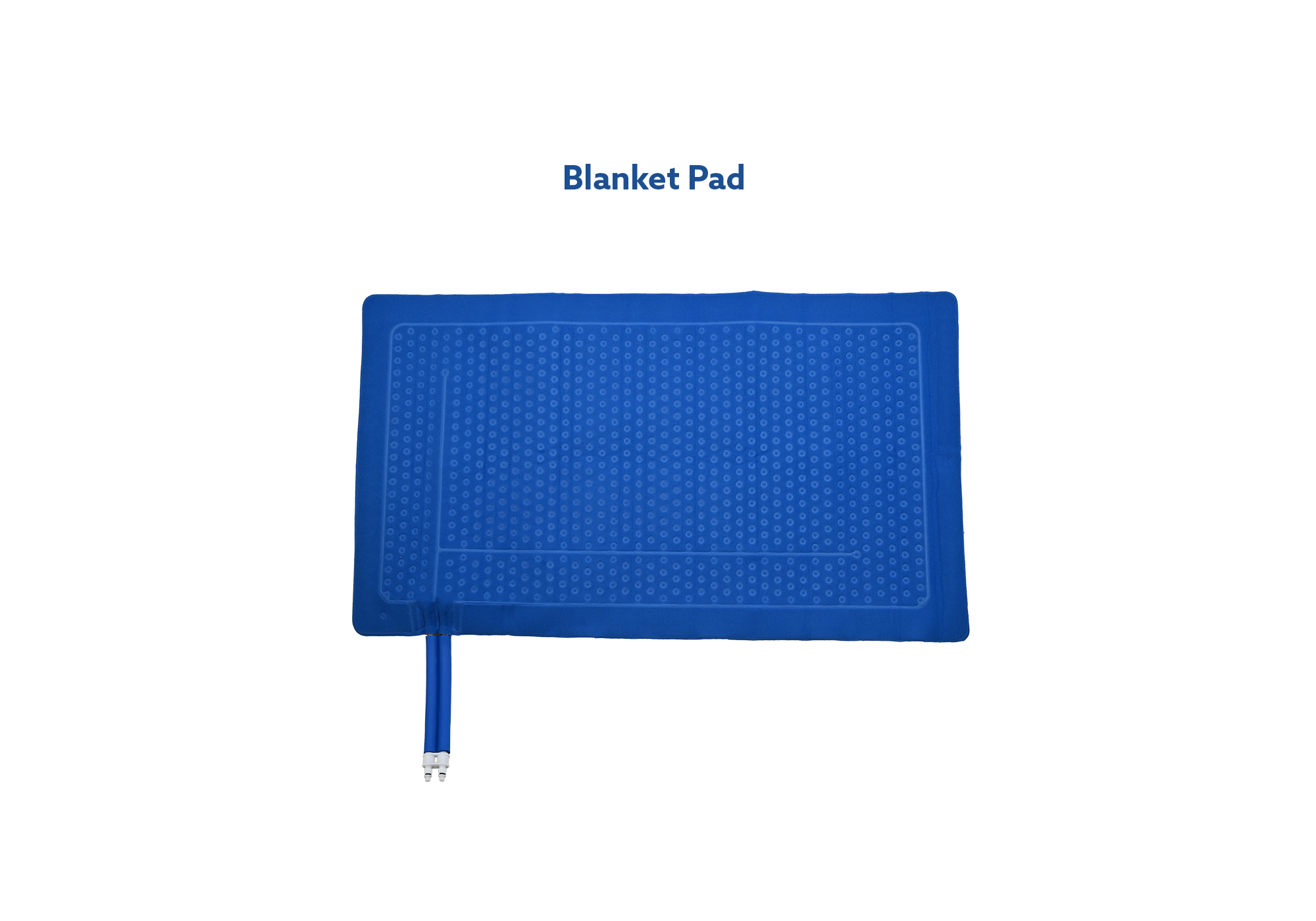 Blue blanket active ice® cold therapy pad on a white background with 'Blanket Pad' text.
