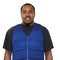 Man wearing a blue Cool Comfort® Performance Cooling Vest on a white background