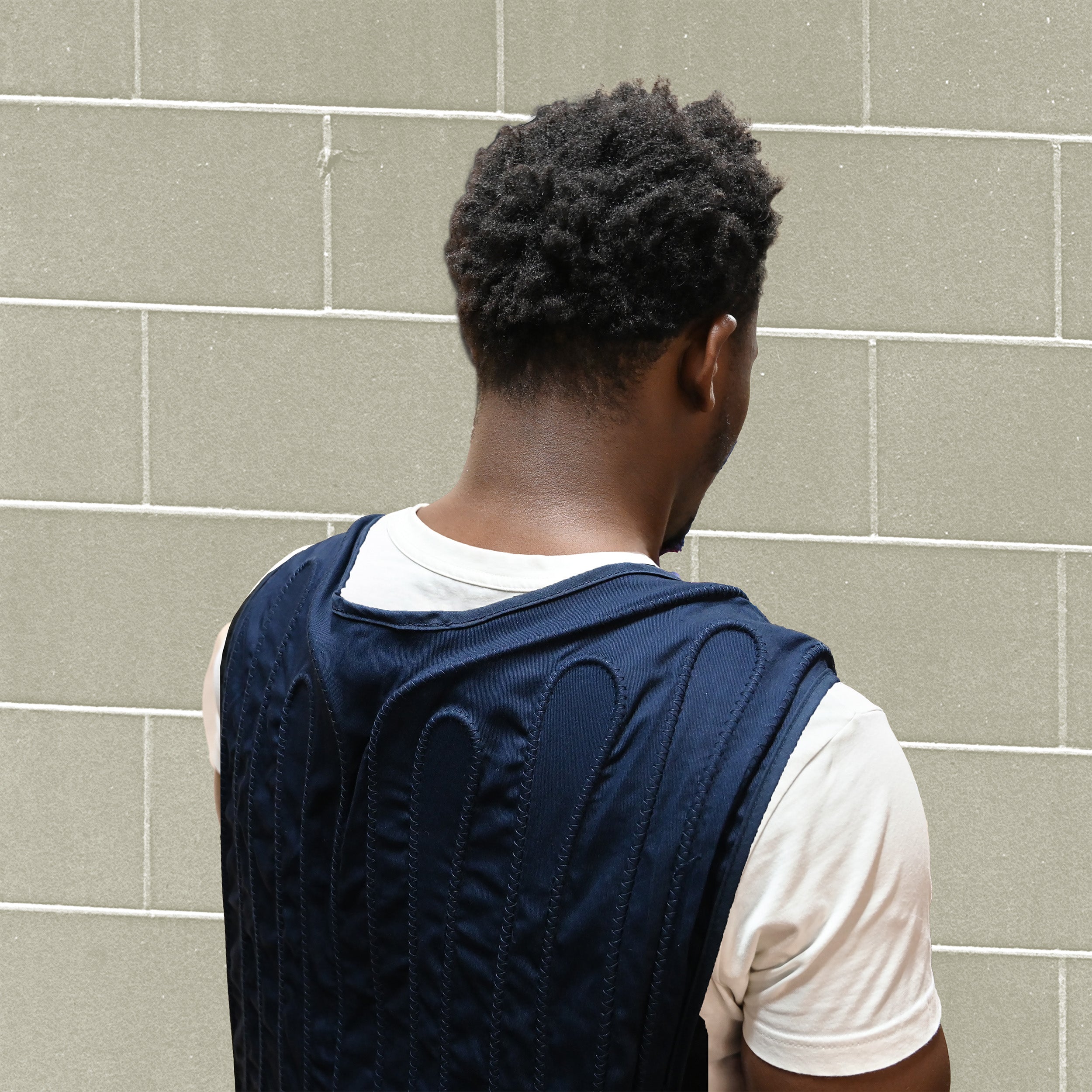 Back view of the Cool Flow® Vest showing the circulating cold water tubes