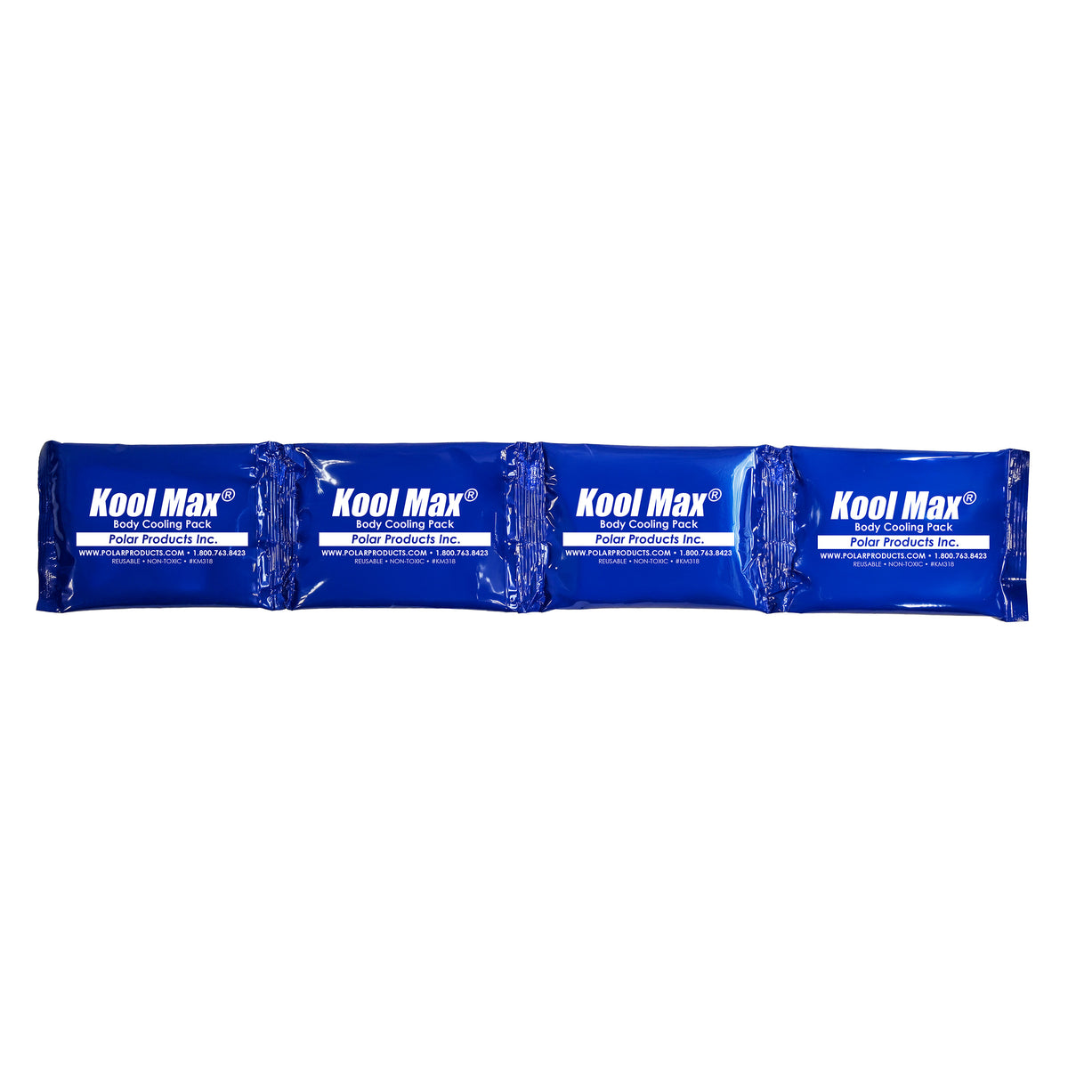Single Kool Max Body Cooling Pack, 3x18 inch, for deluxe cooling neck tie