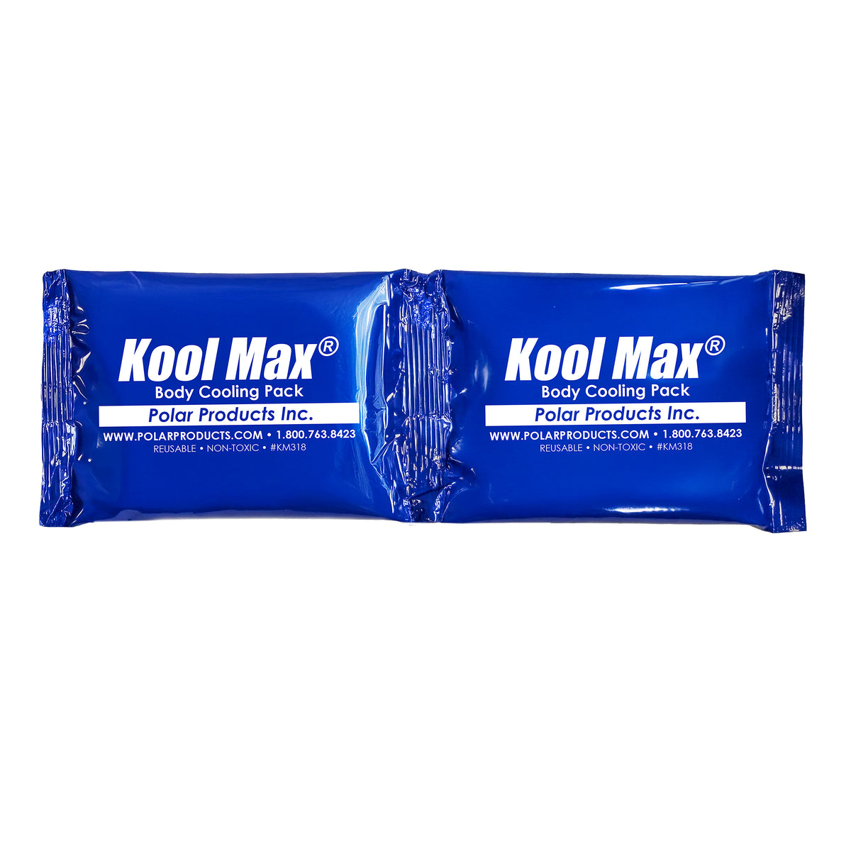 Single Kool Max Body Cooling Pack, 3x9 inch, for neck and spine wraps.