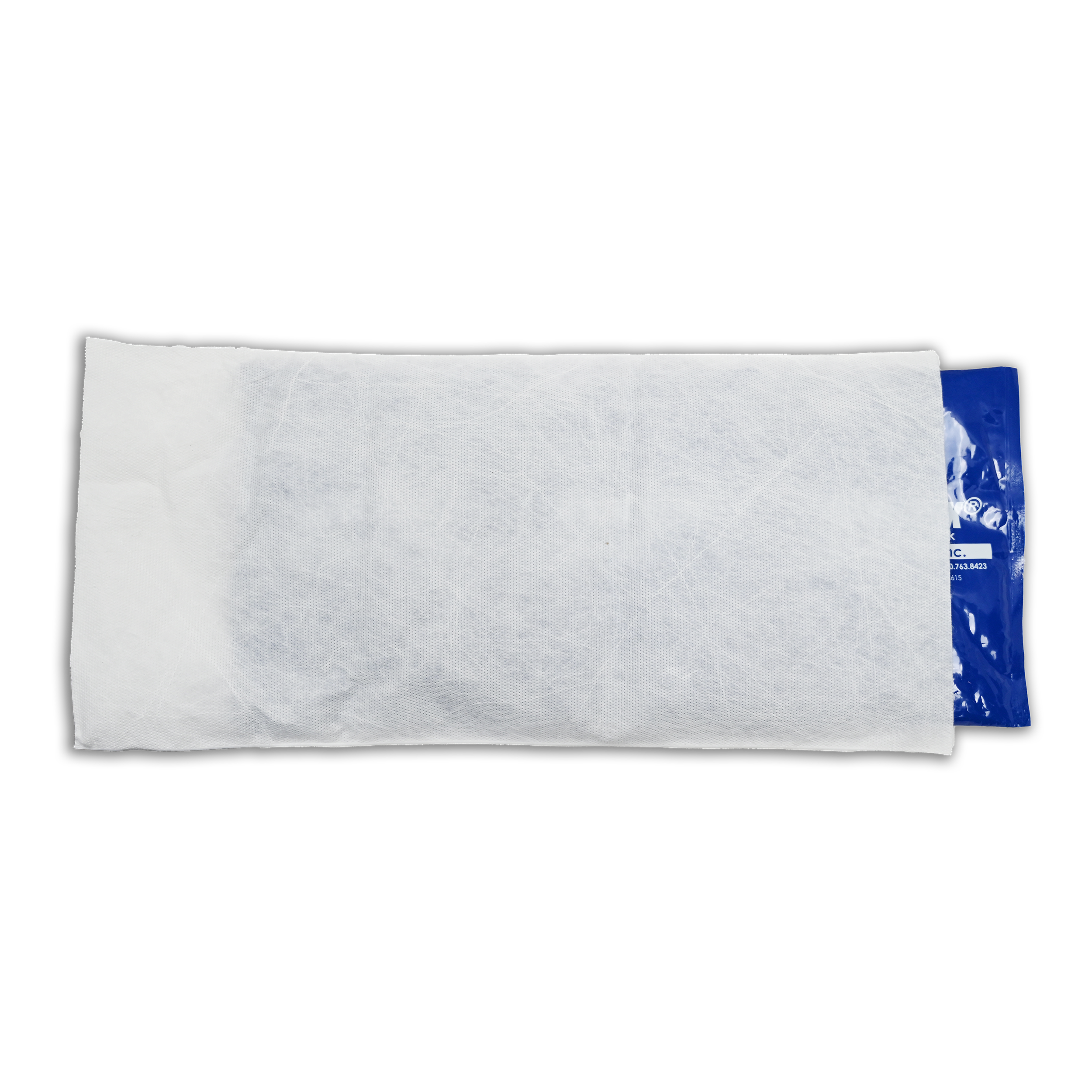 White mesh cover over a Kool Max® cooling pack on a white background