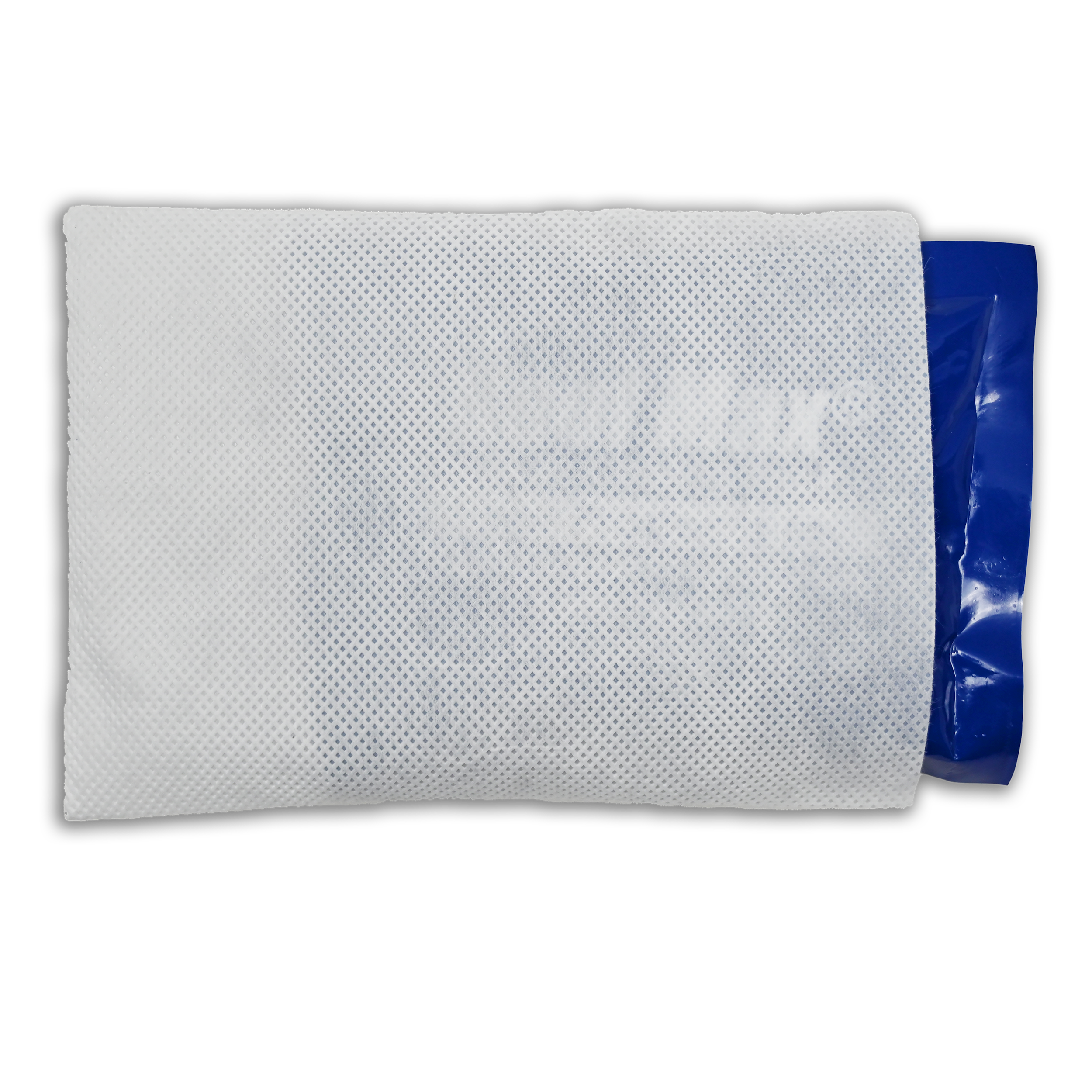 White mesh cover over a Kool Max® cooling pack on a white background