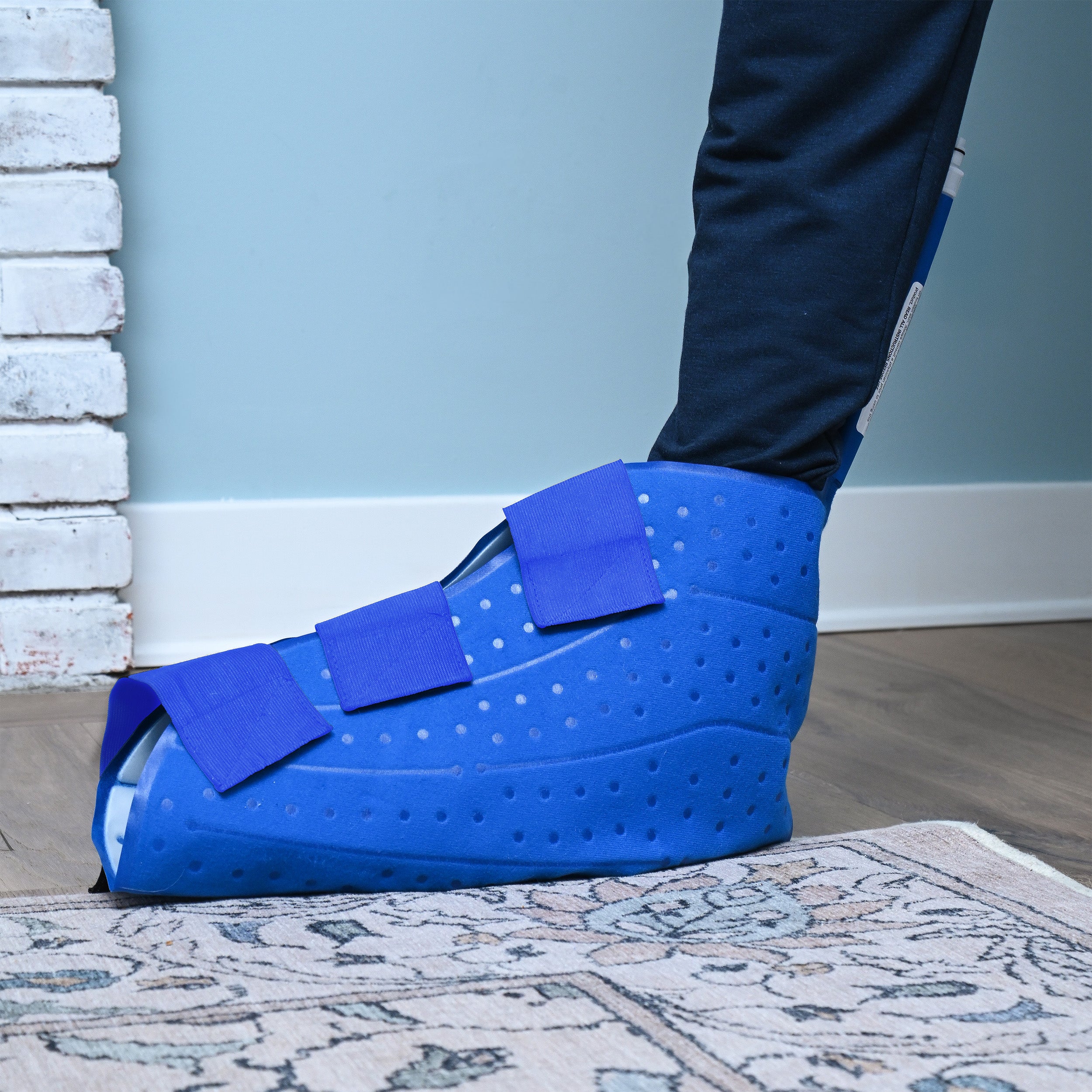 Polar Active Ice® 3.0 Large Foot & Ankle Cold Therapy Pad (Therapy Pad Only) on a man's foot