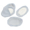 Two pairs of bra, groin, and under arm cooling packs with their matching light gray covers.