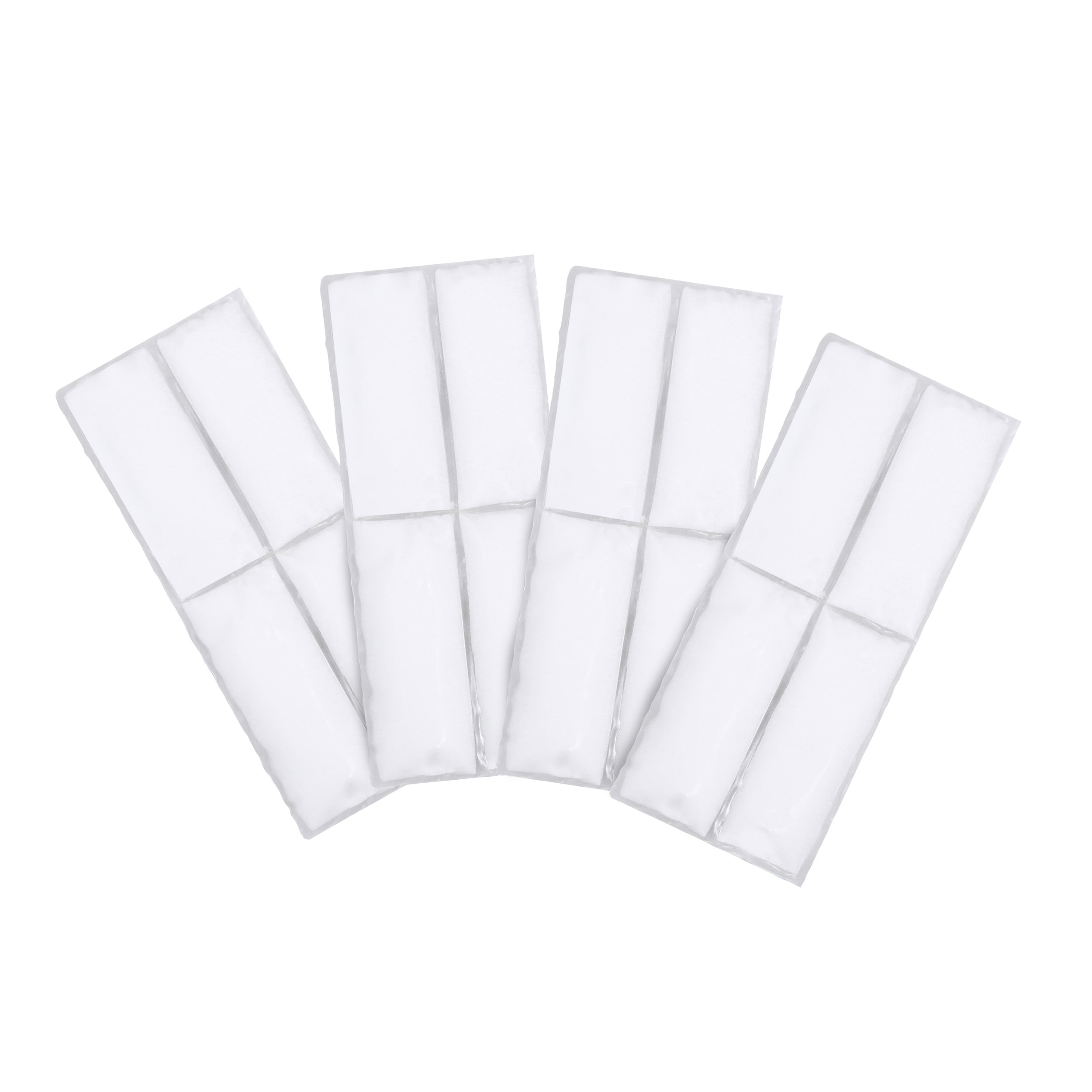 A set of white Cool58® Phase Change cooling pack photographed on a white background.