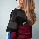 Woman wearing an Active Ice® 3.0 Shoulder Compression Wrap