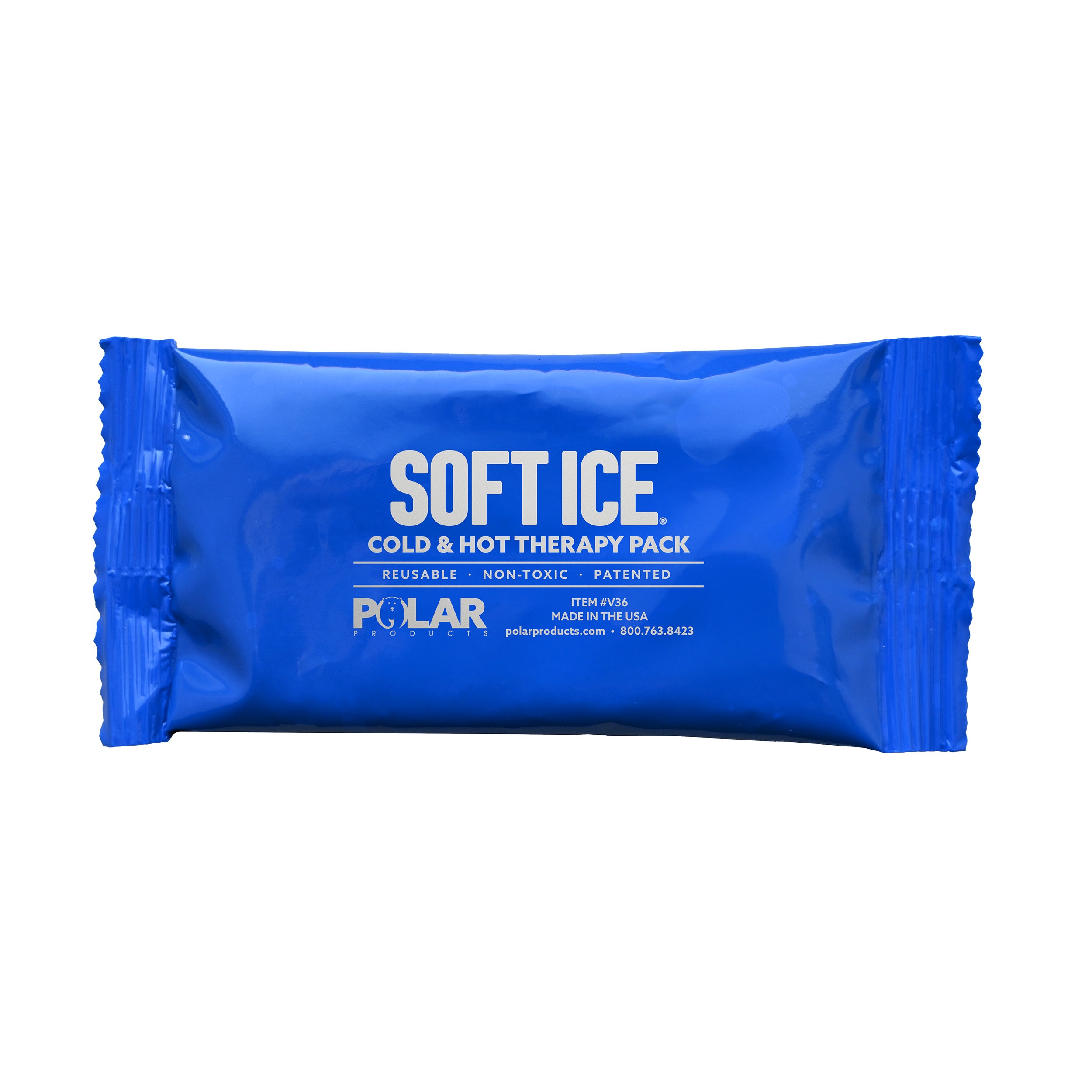 Blue Soft Ice® cold & hot therapy pack on a white background
