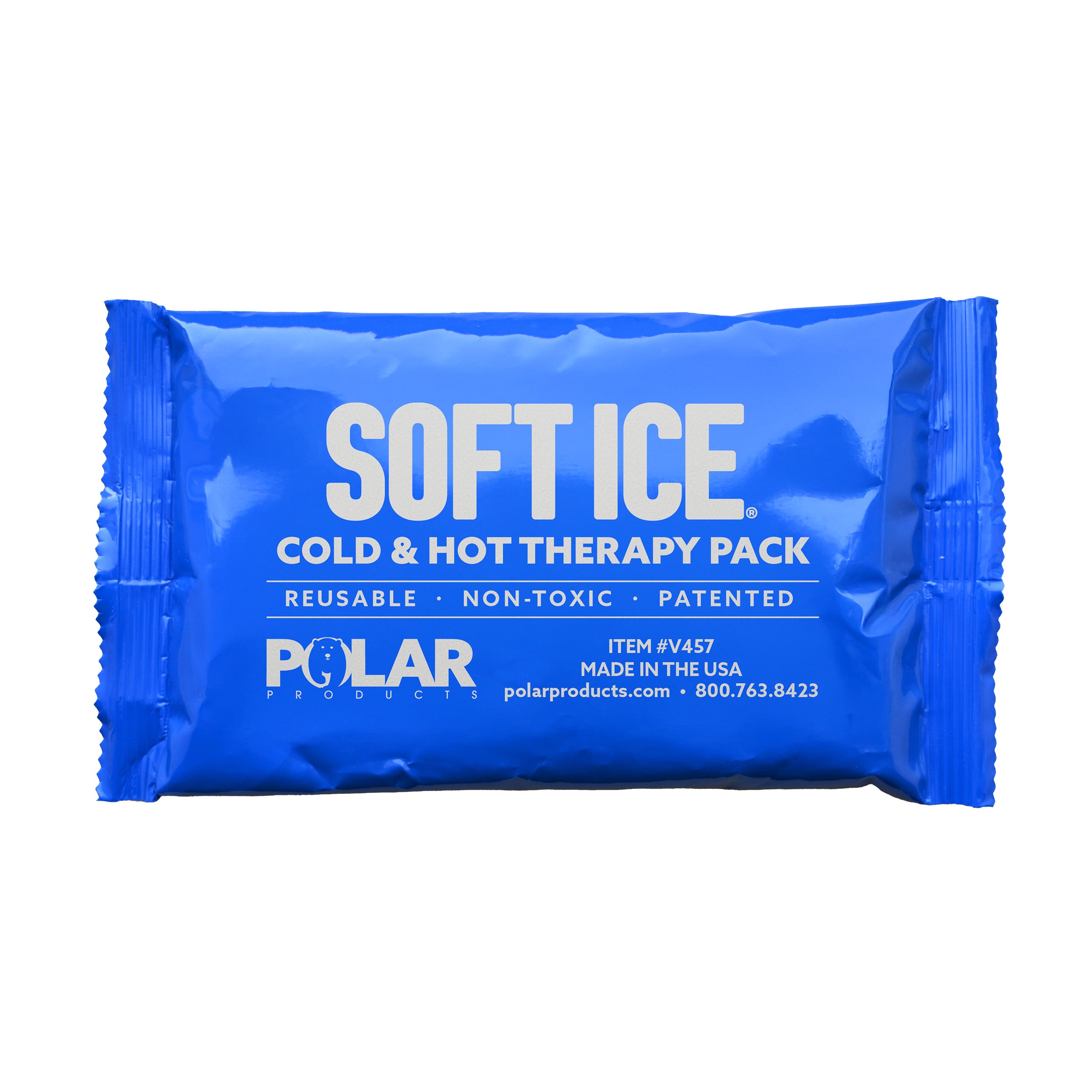 Blue Soft Ice® cold & hot therapy pack on a white background