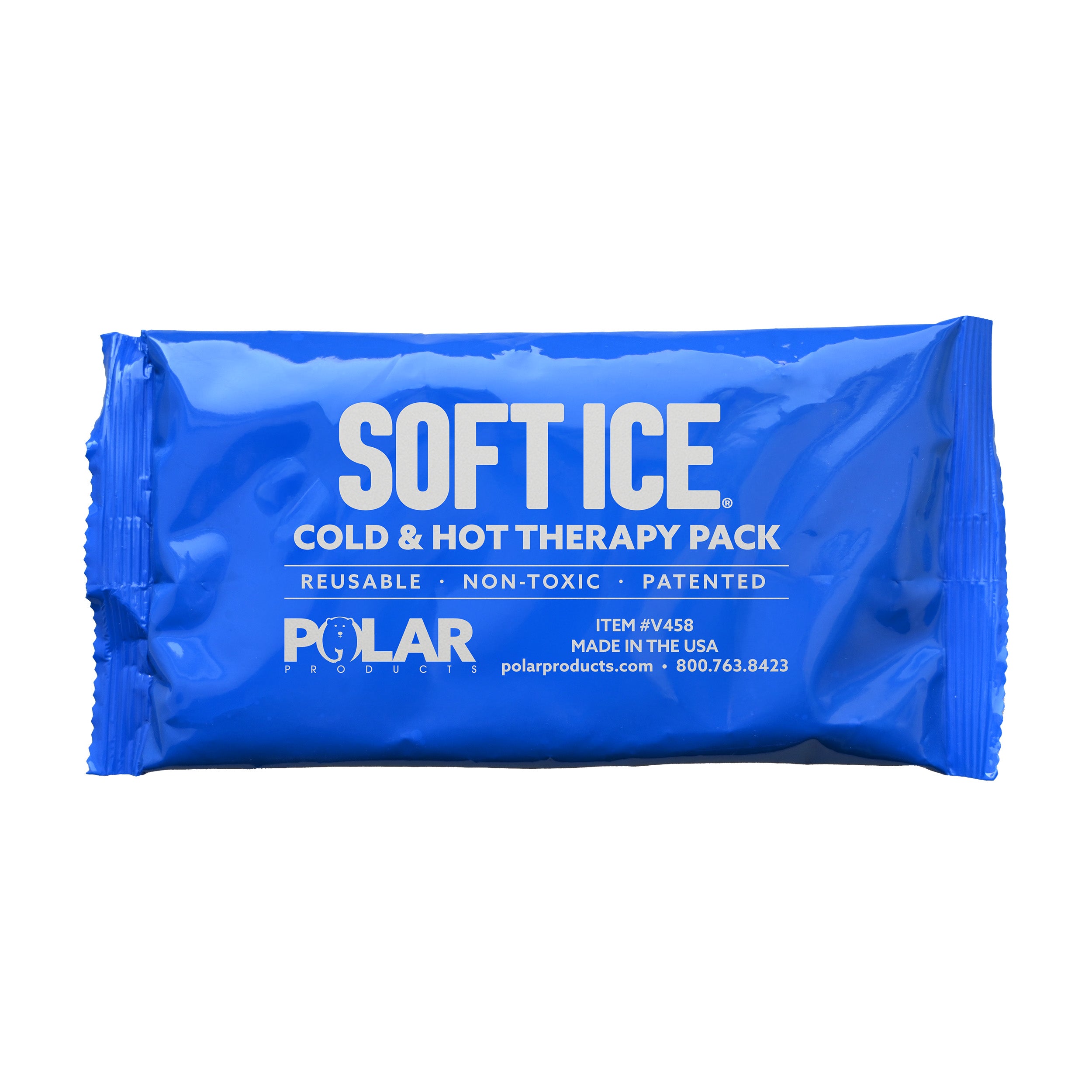 Blue Soft Ice® cold & hot therapy pack on a white background