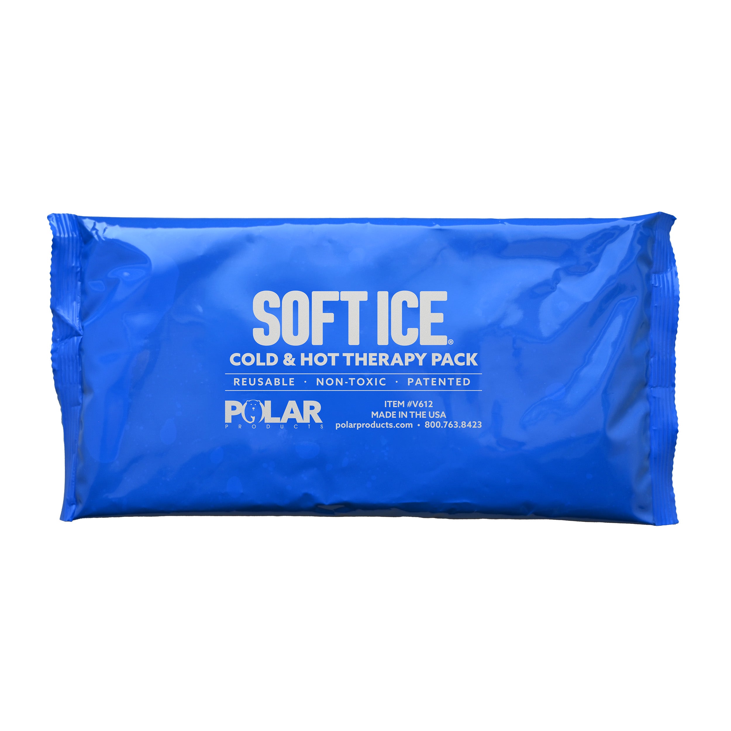 Blue Soft Ice® cold & hot therapy pack on a white background