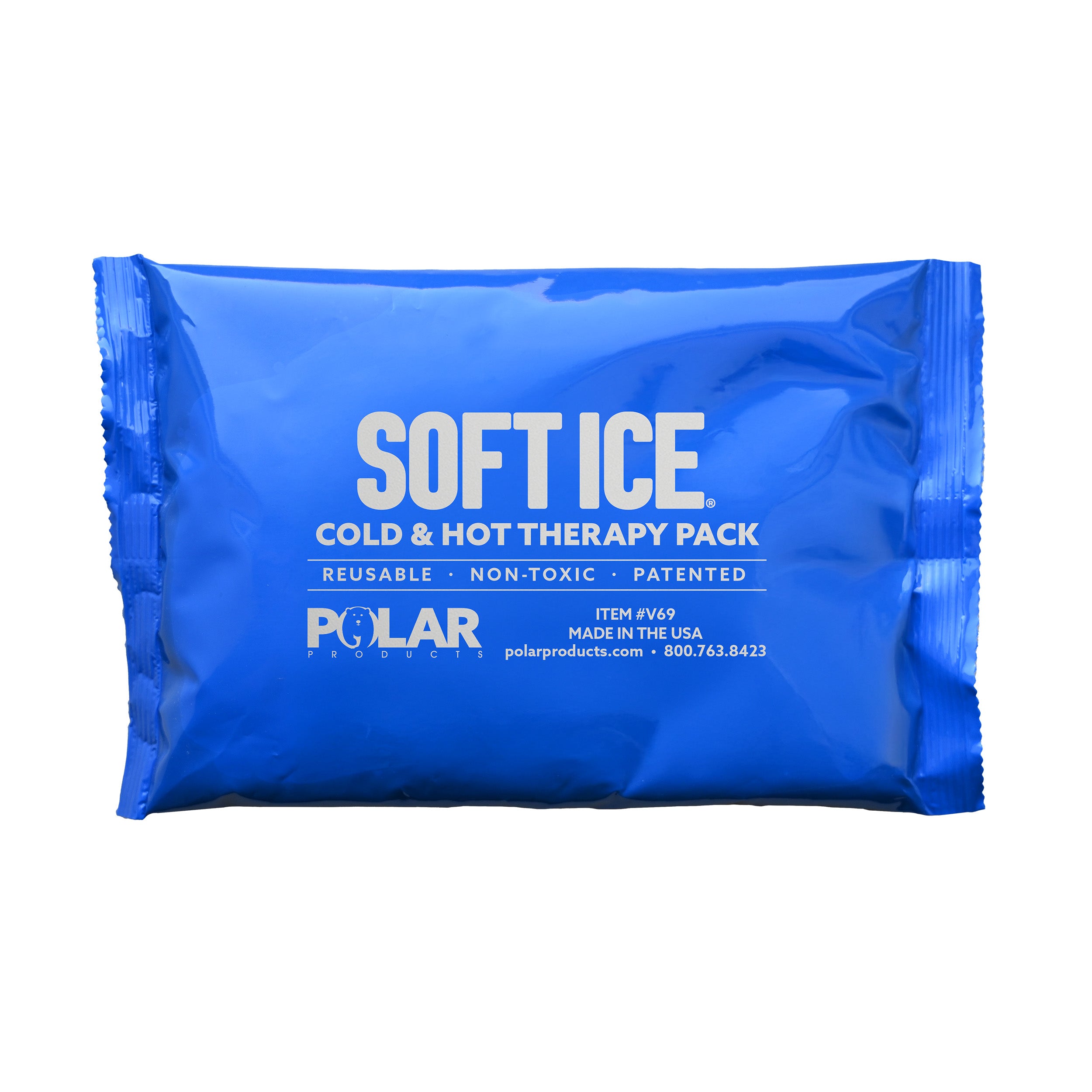 Blue Soft Ice® cold & hot therapy pack on a white background
