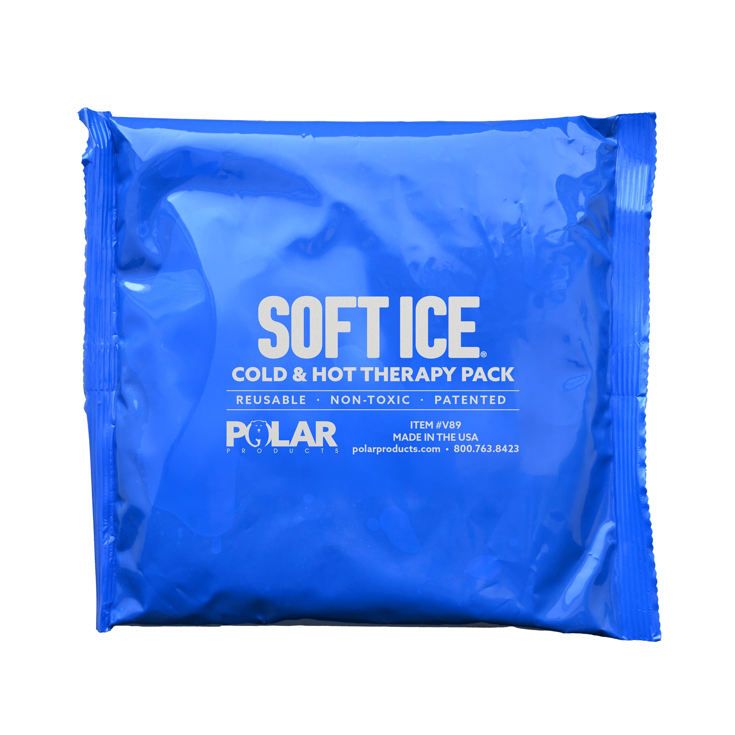 Blue Soft Ice® cold & hot therapy pack on a white background