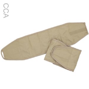 Beige cooling wrap on a white background