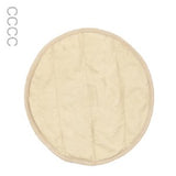 Round beige cooling insert on a white background