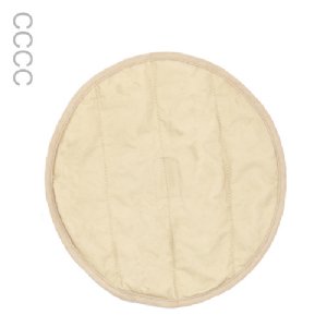 Round beige cooling insert on a white background