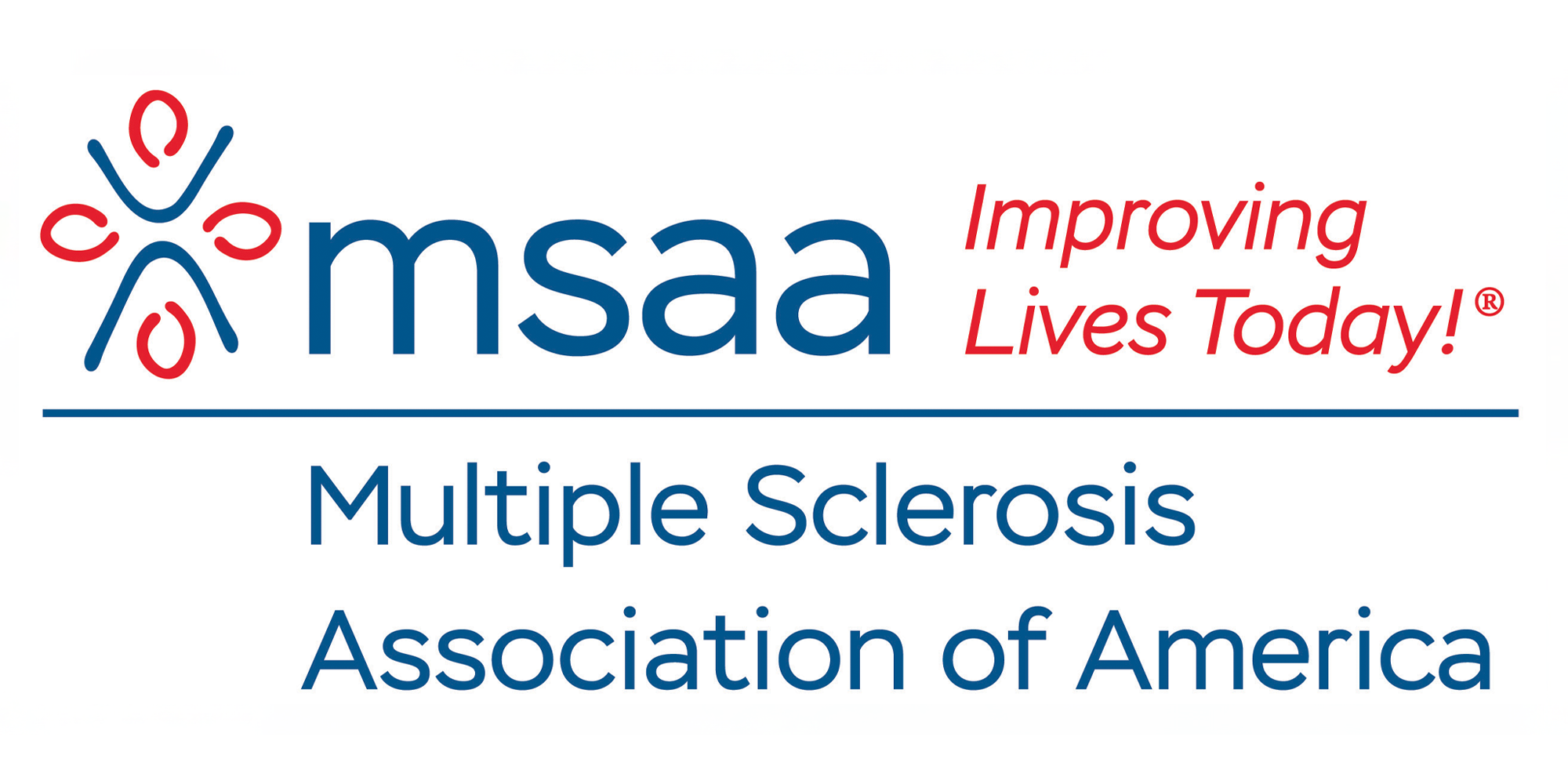 Logo of the Multiple Sclerosis Association of America on a white background