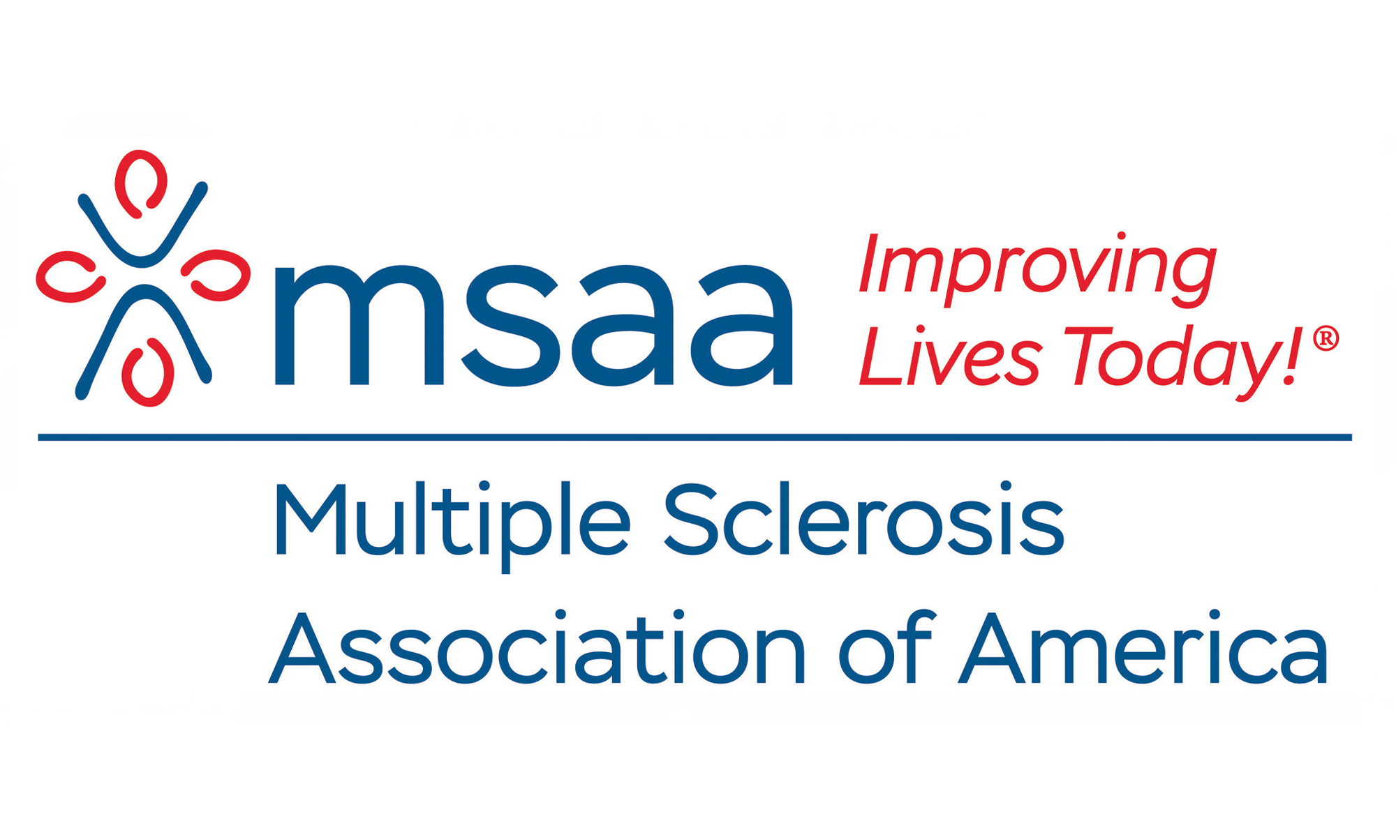 Logo of the Multiple Sclerosis Association of America on a white background