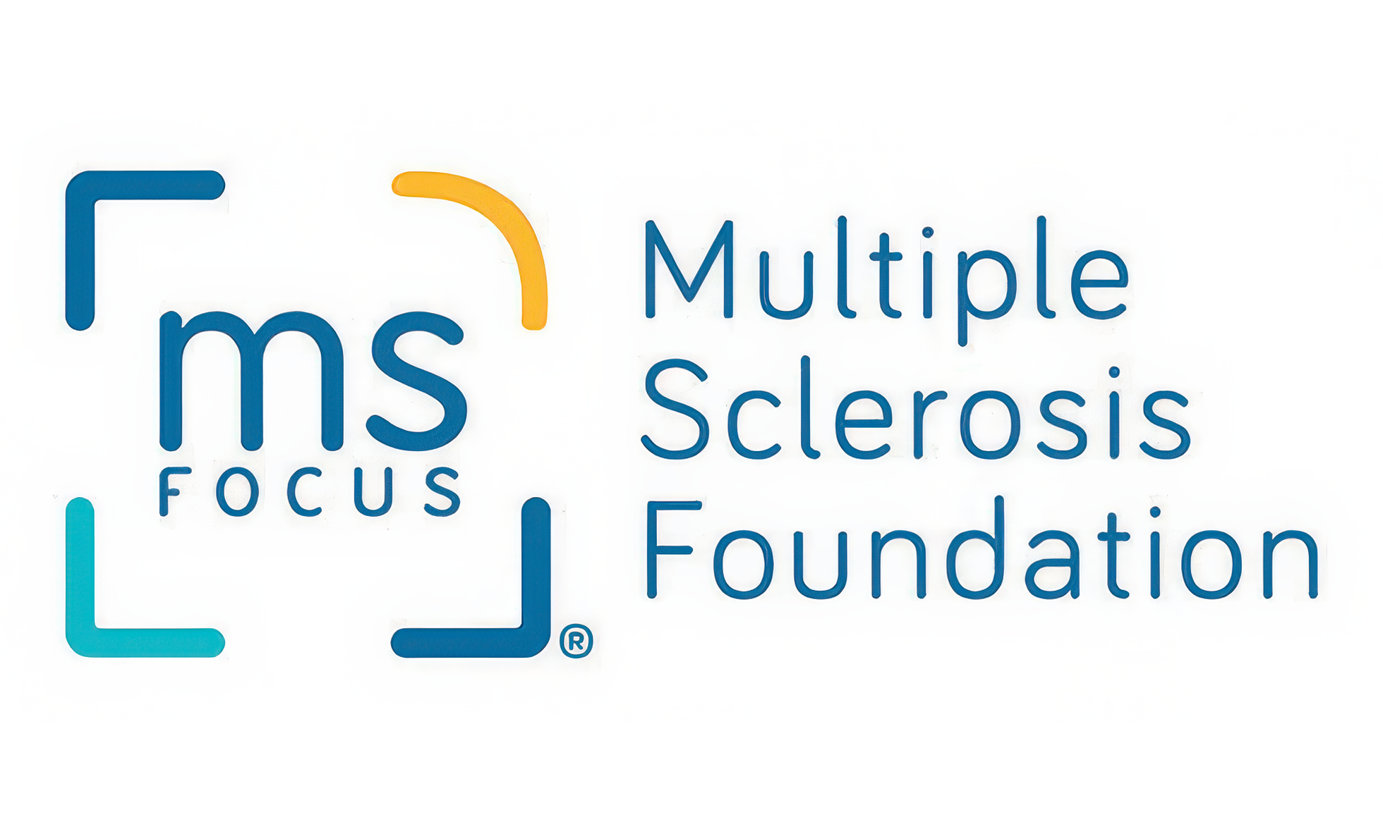 Logo of Multiple Sclerosis Foundation with 'ms focus' text and colorful design elements on a white background.