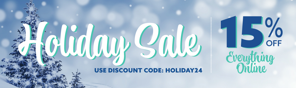 Holiday Sale 15% Off Everything Online